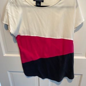 Women’s white color striped T-Shirt